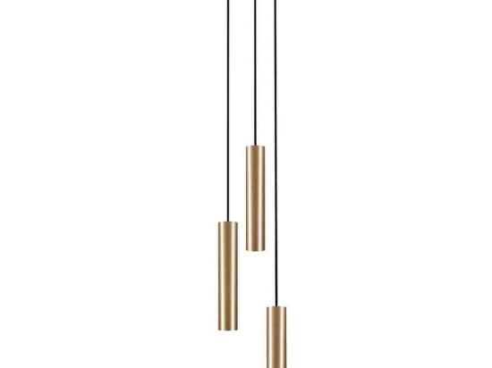Φωτιστικό Οροφής Baton 7855 3xE27 10W Solid Brass Nowodvorski Μέταλλο