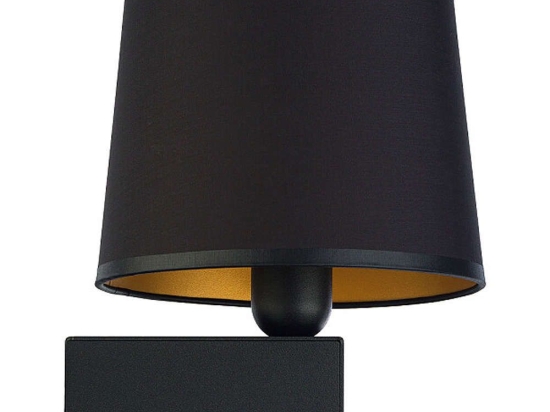 Φωτιστικό Τοίχου - Απλίκα Chillin 8197 1xE27 max 40W Black Nowodvorski Μέταλλο,Ύφασμα