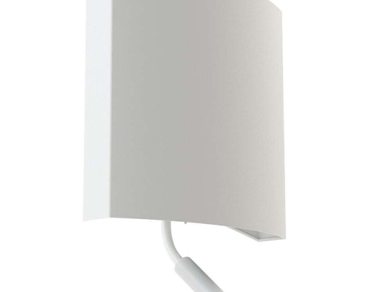 Φωτιστικό Τοίχου - Απλίκα Borde 7985 1xE27 max 40W & 1xG9 max 10W White Nowodvorski Μέταλλο,Ύφασμα