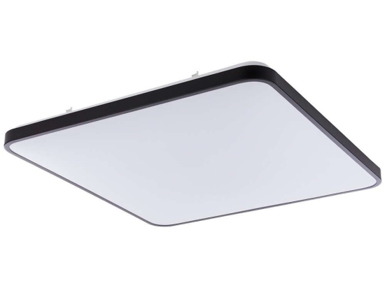 Φωτιστικό Οροφής - Πλαφονιέρα Agnes Square 8136 Led 64W 4000K 63,5X63,5cm Black Nowodvorski Μέταλλο,Πλαστικό
