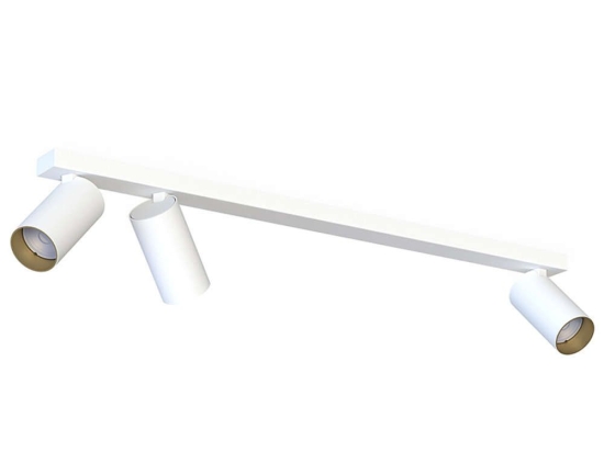 Φωτιστικό Οροφής - Σποτ Mono 7775 3xGU10 10W White-Gold Nowodvorski Μέταλλο,Πλαστικό