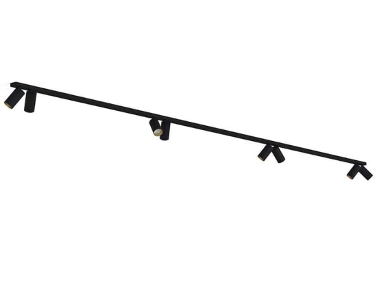 Φωτιστικό Οροφής - Σποτ Mono 7701 8xGU10 10W 2X200 Black-Gold Nowodvorski Μέταλλο,Πλαστικό