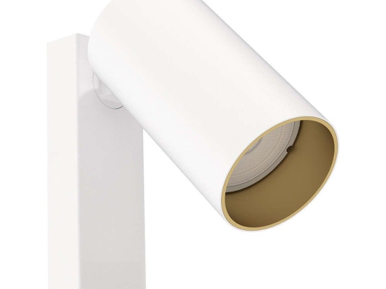 Φωτιστικό Τοίχου - Απλίκα Mono Kinkiet 7772 1xGU10 10W White-Gold Nowodvorski Μέταλλο,Πλαστικό