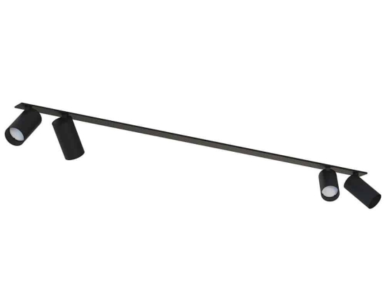 Φωτιστικό Οροφής - Σποτ Mono Surface 7836 4xGU10 10W Black Nowodvorski Μέταλλο,Πλαστικό