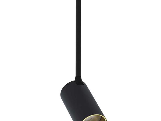 Φωτιστικό Οροφής - Σποτ Mono Surface Long S 7680 1xGU10 10W Black-Gold Nowodvorski Μέταλλο,Πλαστικό