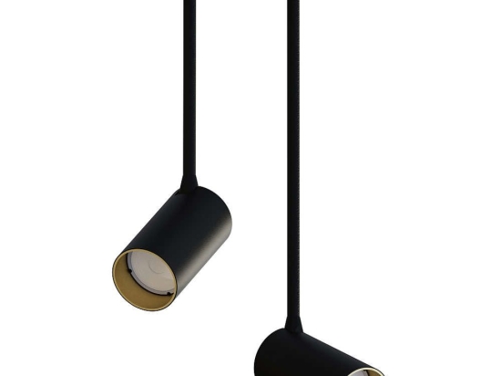 Φωτιστικό Οροφής - Σποτ Mono Surface Long 7682 2xGU10 10W Black-Gold Nowodvorski Μέταλλο,Πλαστικό
