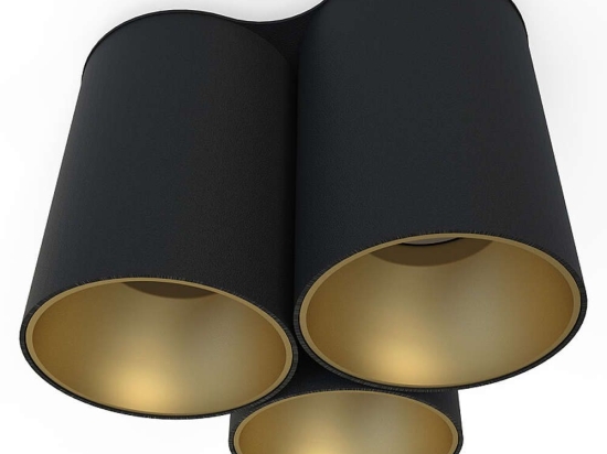 Φωτιστικό Οροφής - Σποτ Eye Tone 8092 3xGU10 10W Black-Gold Nowodvorski Μέταλλο,Πλαστικό