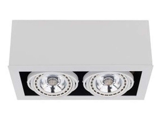 Φωτιστικό Οροφής - Σποτ Box 9472 2xGU10 15W White Nowodvorski Μέταλλο,Ξύλο