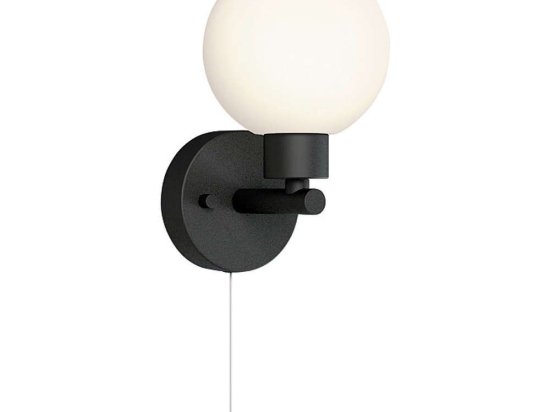 Φωτιστικό Τοίχου - Απλίκα Simi 8052 1xG9 25W Black-White Nowodvorski Μέταλλο,Γυαλί