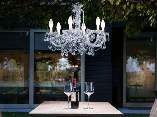 Φωτιστικό Οροφής-Πολυέλαιος Drylight S6WPREMIUM 68X125cm LED 13W Clear Masiero