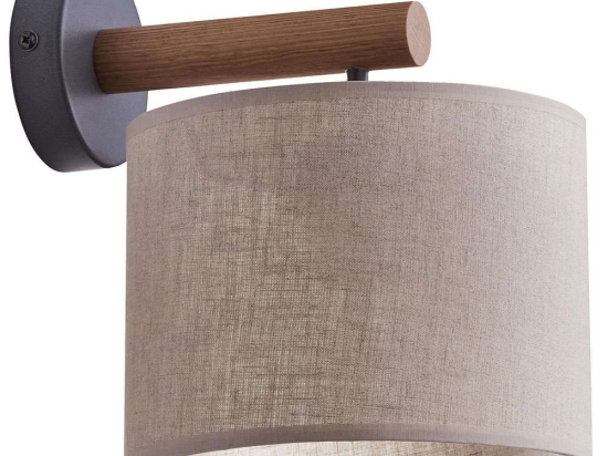 Φωτιστικό Τοίχου - Απλίκα Deva Nature 6106 1xΕ27 15W 25,5x26,5cm Beige TK Lighting