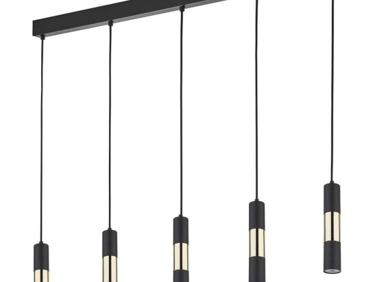 Φωτιστικό Οροφής Vivien 4758 5xGU10 10W 100x137cm Black TK Lighting