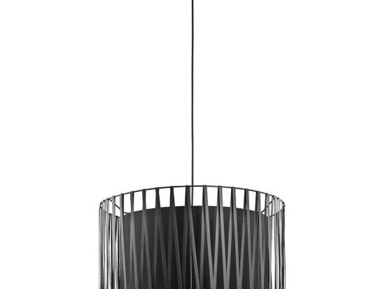 Φωτιστικό Οροφής Harmony Black 1655 3xΕ27 15W Φ50cm 175cm Black TK Lighting