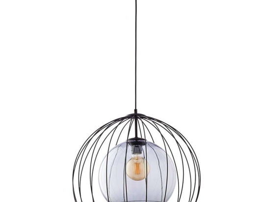 Φωτιστικό Οροφής Universo 2552 1xΕ27 15W Φ50cm 180cm Black TK Lighting