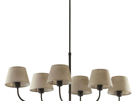 Φωτιστικό Οροφής Chicago 3999 6xΕ27 15W 100x90cm Beige TK Lighting