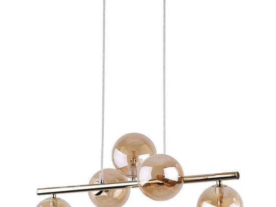 Φωτιστικό Οροφής - Ράγα Estera Gold 4549 5xG9 6W 63x115cm Gold TK Lighting