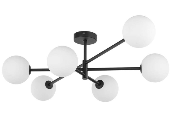 Φωτιστικό Οροφής Sarius 4734 6xG9 6W 90x21cm Black TK Lighting