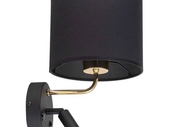 Φωτιστικό Τοίχου - Απλίκα Richi 4234 1xΕ27 15W & 1xG9 6W 25x33cm Black-Gold TK Lighting