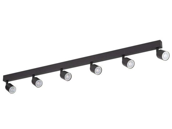 Φωτιστικό Οροφής - Σποτ Top 4782 6xGU10 10W 127x16cm Black TK Lighting
