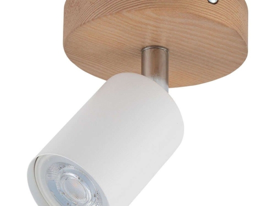 Φωτιστικό Οροφής - Σποτ Top Wood 3294 1xGU10 10W 10x14cm White TK Lighting