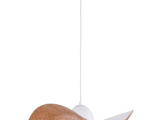 Φωτιστικό Οροφής Kapello M 32344 Φ55x12,5/80cm 1xE27 60W White-Copper Sigma Lighting