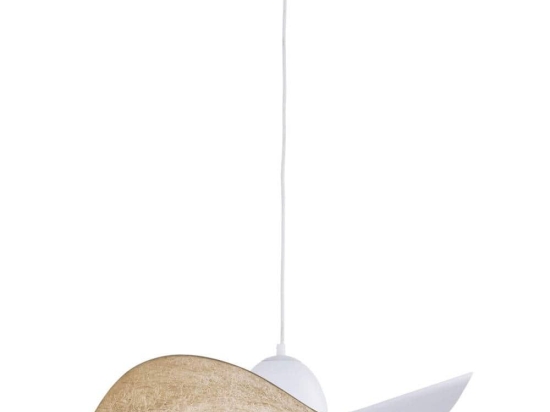 Φωτιστικό Οροφής Kapello M 32345 Φ55x12,5/80cm 1xE27 60W White-Gold Sigma Lighting
