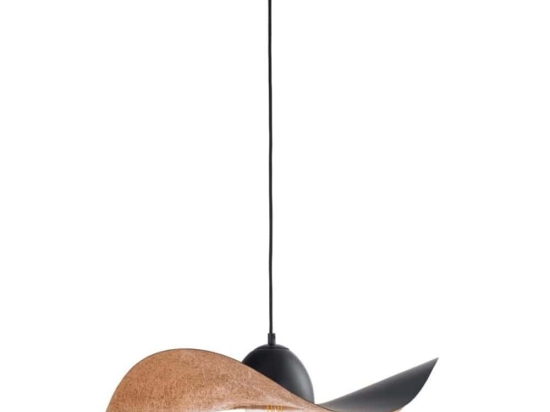 Φωτιστικό Οροφής Kapello M 32346 Φ55x12,5/80cm 1xE27 60W Black-Copper Sigma Lighting