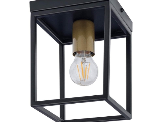 Φωτιστικό Οροφής-Πλαφονιέρα Vigo 1 32223 15x15x21cm 1xE27 60W Black Sigma Lighting