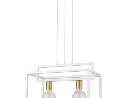Φωτιστικό Οροφής-Ράγα Vigo 2 32440 26x45x80cm 2xE27 60W White-Gold Sigma Lighting