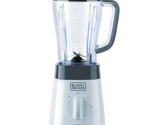 Μπλέντερ Με Πλαστική Κανάτα BXJB500E 500W 1,5Lt Black-Silver Black&Decker Πλαστικό
