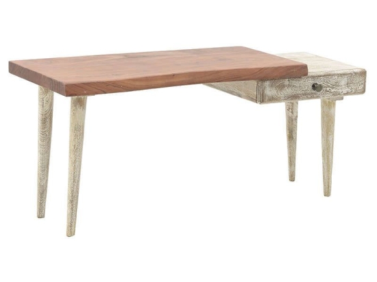 Έπιπλο Τηλεόρασης Ξύλινο 7-50-053-0005 Brown-Natural 110x35x45 Inart Ξύλο