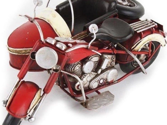 Διακοσμητικό Επιτραπέζιο 3-70-726-0069 Μηχανή Red 19Χ15Χ11 Inart Μέταλλο