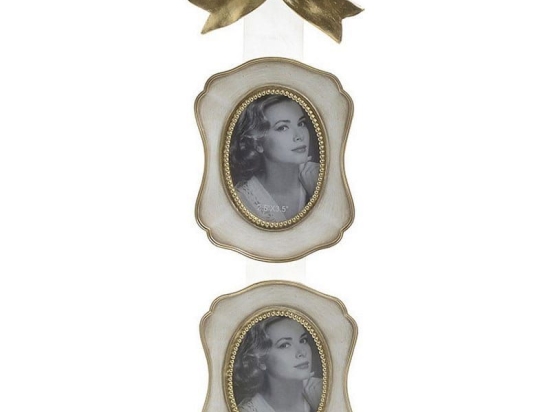 Κορνίζα Επιτοίχια 2 Θέσεων 10Χ2Χ32,5 Gold-Ecru 3-30-117-0330 Inart Πολυρεσίνη