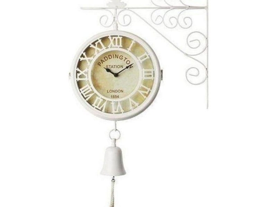 Ρολόι Τοίχου 31,5X9X60 White 3-25-021-0073 Inart Μέταλλο