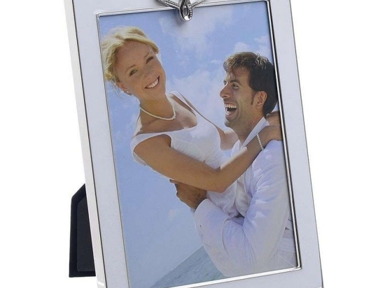 Κορνίζα 3-30-056-1771 White-Silver 10Χ15 Inart Μέταλλο
