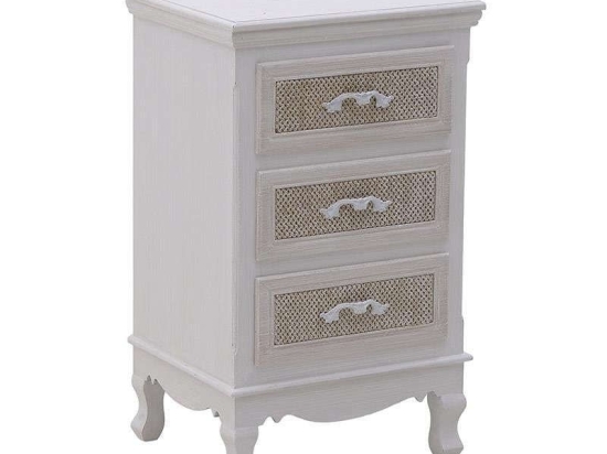 Κομοδίνο 3-50-147-0104 41X34X68 Ecru Inart Ξύλο
