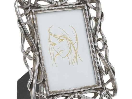 Κορνίζα 3-30-446-0031 15Χ20 Antique Silver Inart Πολυρεσίνη