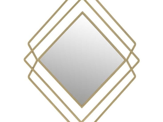 Καθρέπτης Τοίχου 3-95-161-0050 62Χ3Χ86 Gold Inart Μέταλλο