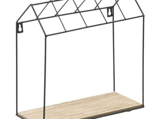 Ραφιέρα Τοίχου 6-50-299-0005 30Χ13Χ30cm Black-Natural Click