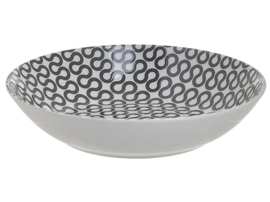 Πιάτο Σούπας 6-60-043-0010 D20Cm Πορσελάνινο White Black Click Πορσελάνη