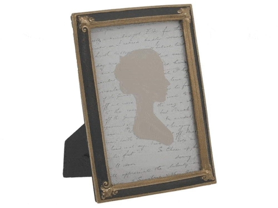 Κορνίζα 3-30-649-0001 10x15cm Black-Gold Inart Ρητίνη