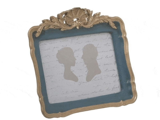 Κορνίζα 3-30-649-0017 15x10cm Blue-Gold Inart Πολυρεσίνη