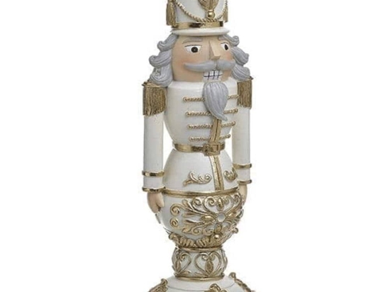 Διακοσμητικός Καρυοθραύστης 2-70-944-0015 11x12x32cm White-Gold Inart