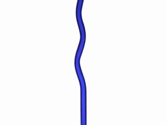Καλαμάκι Γυάλινο 6-60-151-0038 20cm Blue Click Γυαλί