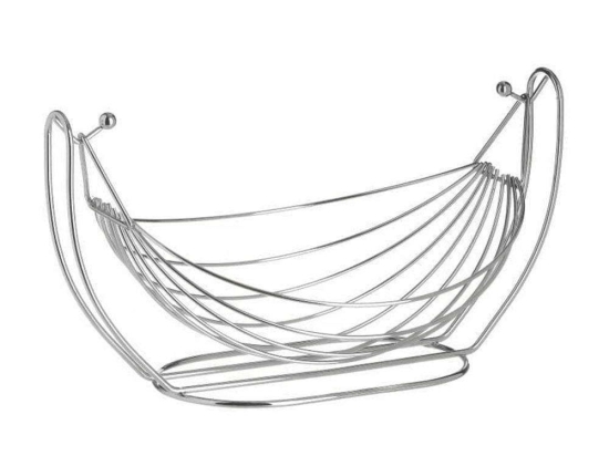 Φρουτιέρα Κρεμαστή Μεταλλική 6-60-373-0028 30x22x17cm Silver Click Μέταλλο