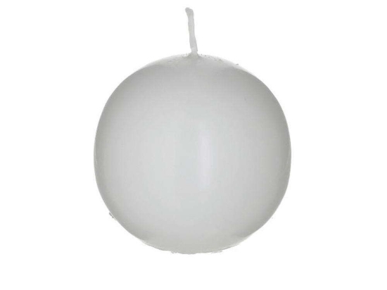 Κερί Μπάλα 3-80-061-0022 Φ6cm White Inart Παραφίνη