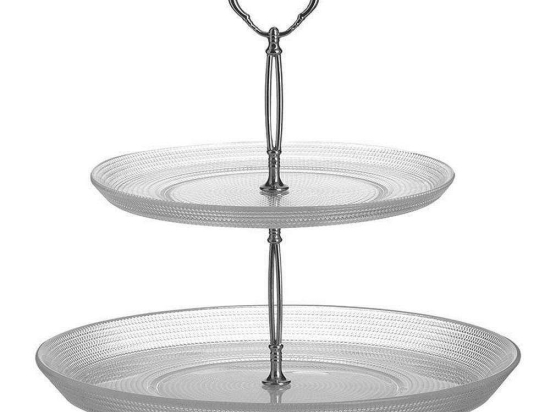 Ορντεβιέρα 2 Θέσεων 6-60-185-0010 Φ29x26cm Clear Click Γυαλί