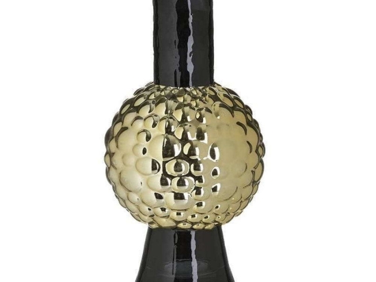 Βάζο 3-70-670-0053 Φ14x28cm Gold-Grey Inart Γυαλί