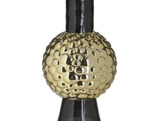 Βάζο 3-70-670-0054  Φ18x35cm Gold-Grey Inart Γυαλί