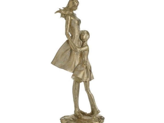 Διακοσμητική Φιγούρα Ζευγάρι 3-70-401-0155 15x11x34cm Gold Inart Ρητίνη